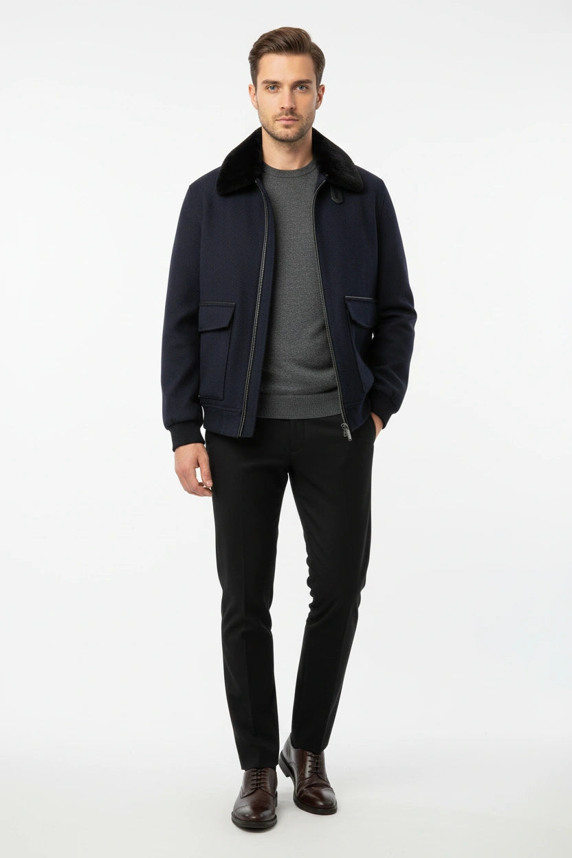 Yaka Kürklü Casual Mont