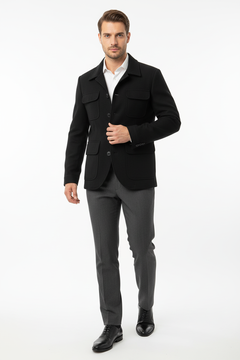 Overshirt Yün Ceket