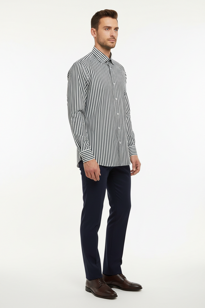 Çizgili Slimfit Gömlek