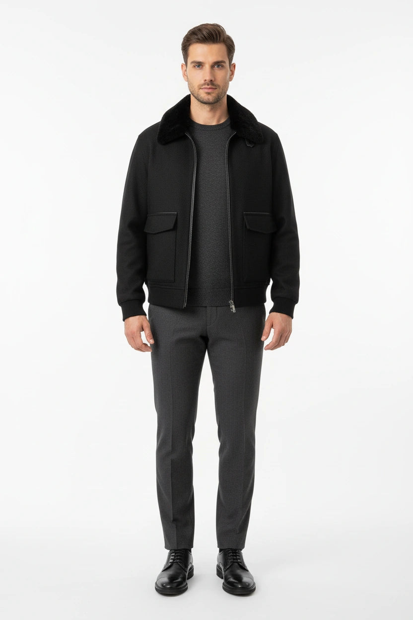 Yaka Kürklü Casual Mont