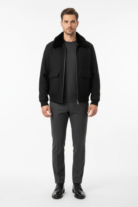 Yaka Kürklü Casual Mont