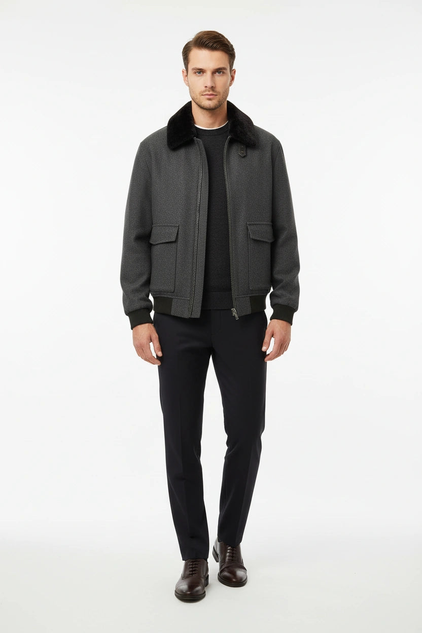 Yaka Kürklü Casual Mont