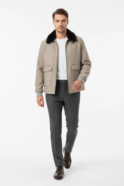 Yaka Kürklü Casual Mont