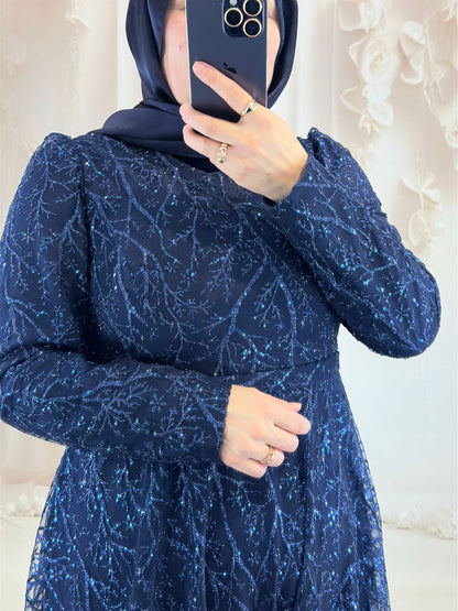 Rosa Tesettür Abiye